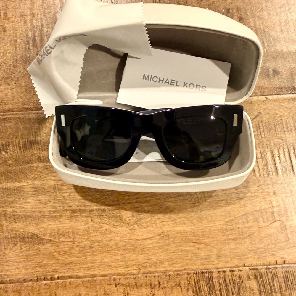 NWOT Michael Kors Dark Sunglasses with Case